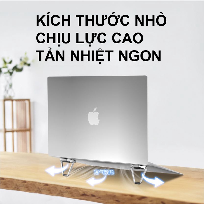 Đế Tản Nhiệt Laptop Macbook hình khiên siêu nhỏ ngọn bằng kim loại chịu lực