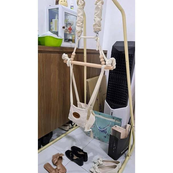 JUMPER. Xích đu nhún nhảy cho Bé - GEGAKIDS JUMPER - Khung L chuẩn kiểu dáng Châu Âu.