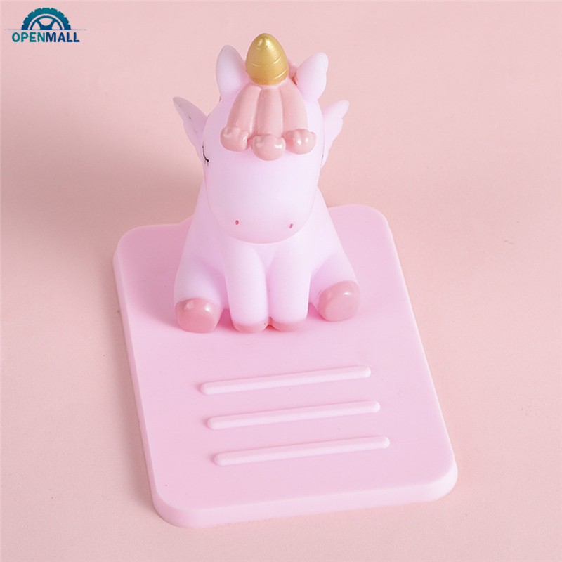 Giá Đỡ Điện Thoại Bằng Silicone Hình Ngựa Một Sừng Xinh Xắn