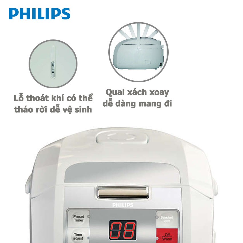 Nồi Cơm Điện Tử Philips HD3030 (1L) - Hàng chính hãng