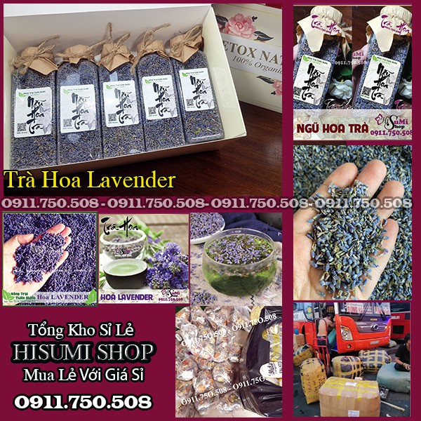 GIÁ TỐT - 100gr trà hoa oải hương, Trà hoa lavender