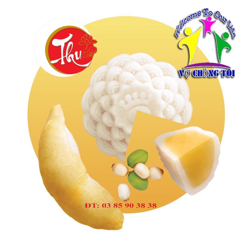 Bánh Dẻo Sầu Riêng Hạt Sen 0 Trứng 250g - Bánh Trung Thu Kinh Đô 2019