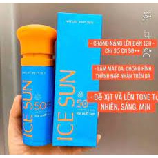 Kem Chống Nắng Ice Sun California Aloe Ice Puff Sun ( Xanh) CS38 HÀNG CHÍNH HÃNG