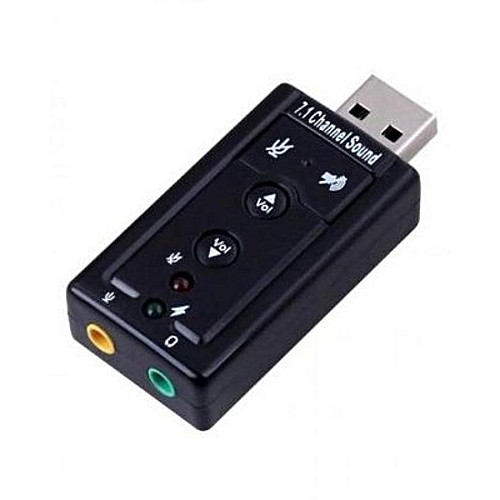 [USB ra Sound] Thiết bị chuyển đổi từ cổng usb ra card âm thanh 7.1 có nút điều chỉnh âm lượng