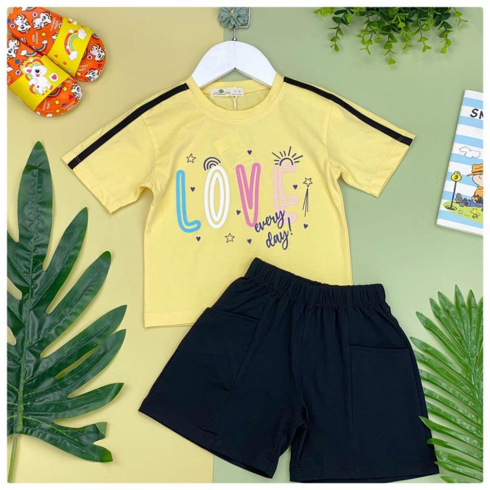 🚨🚨 GIÁ TỐT 👦🏻 Đồ bộ cao cấp cotton Love chạy sọc 10/16  .