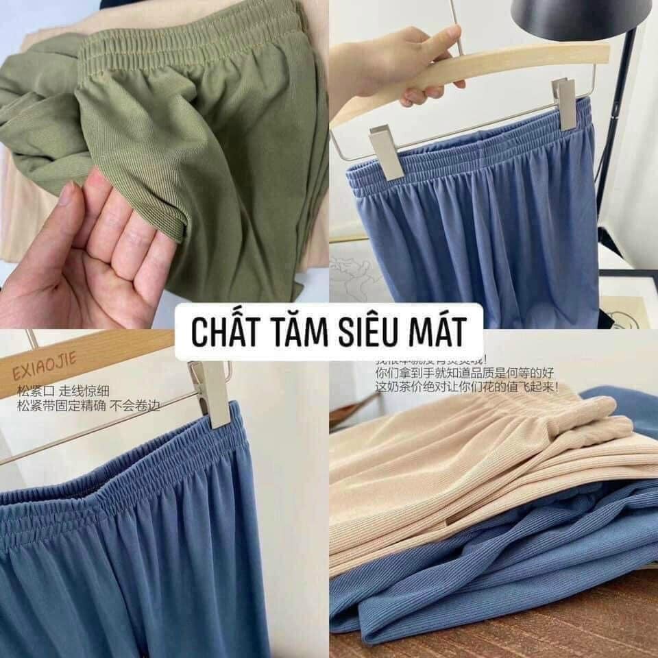 Quần Xuông Ống Rộng [ Giá Tốt ] Quần Tăm Lạnh Cao Cấp, Quần Culottes
