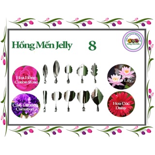 [Hot Sale] Bộ Dụng cụ làm thạch 3D Hồng Mến Jelly 10 cây tặng kèm xilanh
