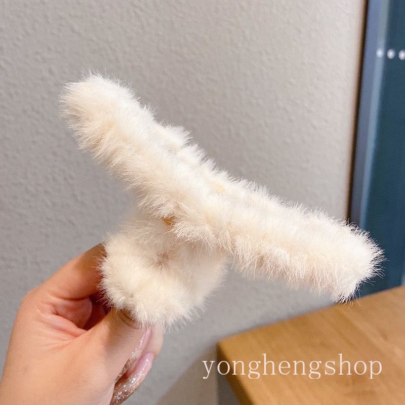 Kẹp tóc phủ lông phong cách Hàn Quốc thời trang cho nữ