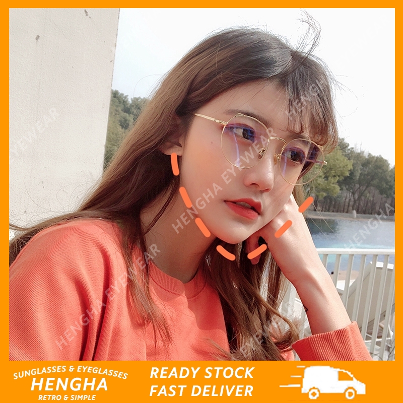 Kính cận HENGHA 0°~-400° thời trang phong cách Hàn Quốc cho nữ