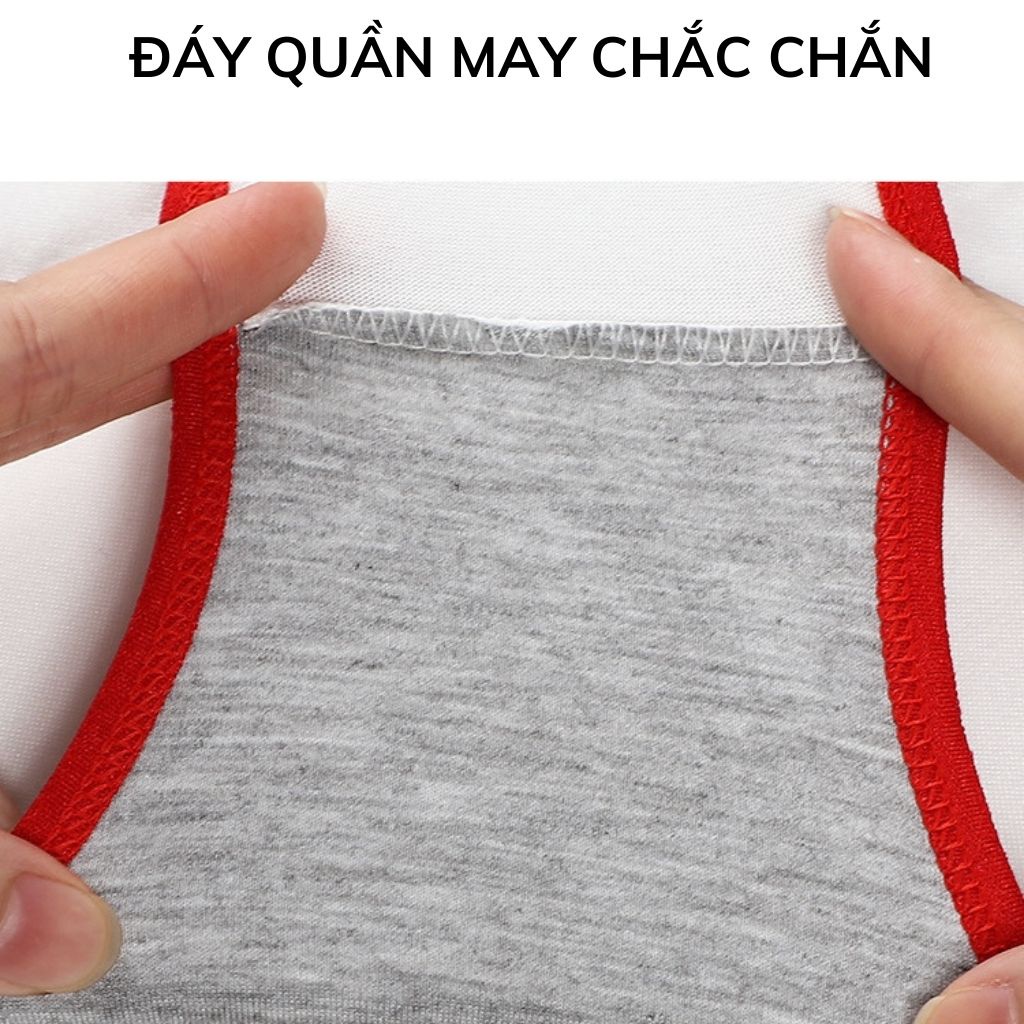 Quần lót nữ dễ thương cute, Quần chíp nữ kháng khuẩn in chữ xinh xắn DOPICO L002
