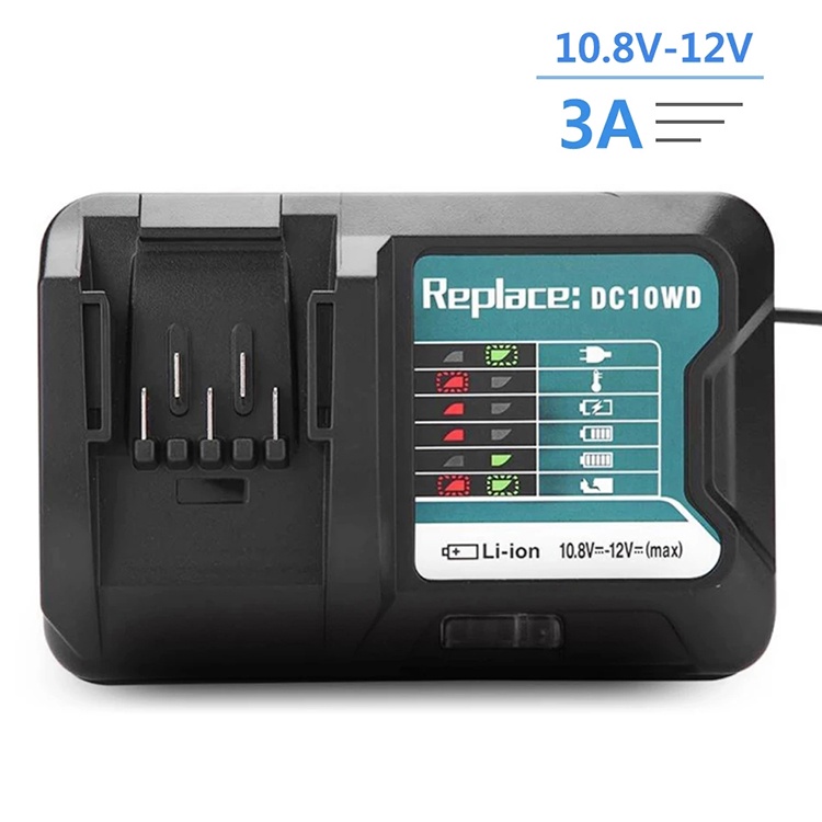 Sạc Pin Lithium Cho Makita DC10WD / DC10SB / DC10WC / BL1015 / BL1016 / BL1021B / BL1041B 10.8V 12V 