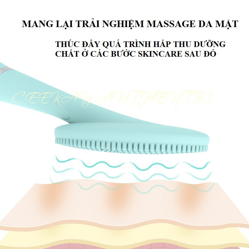 Máy rửa mặt chính hãng  CEEKAY( BẢN CAO CẤP) mini có thể massage mặt - kiểu máy chăm sóc da mặt cao cấp