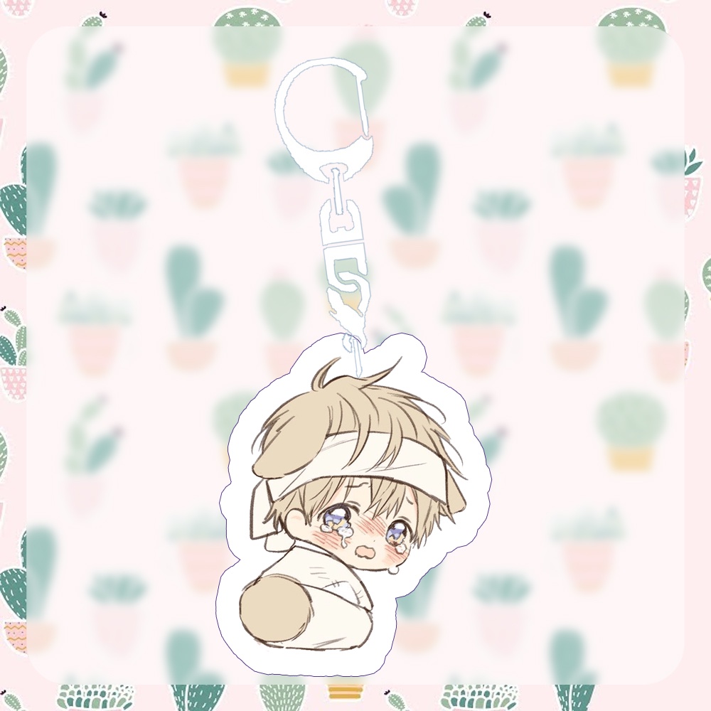 Móc khóa NO LOVE ZONE BL Không Chốn Yêu Đương manhwa chibi xinh xắn