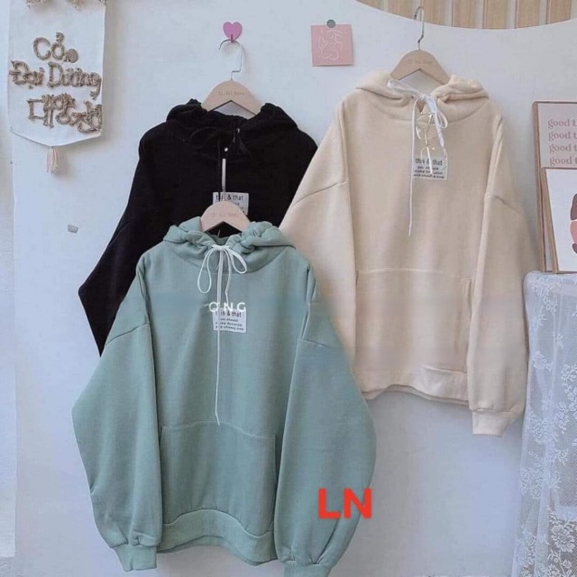 Áo hoodie ô vuông trắng THIS THAS DAN876