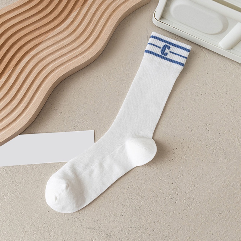 Xiangbao Tất Lưới Bắp Chân Thoáng Khí Họa Tiết Chữ Sọc Màu Tương Phản Phong Cách Lolita Cho Nữ