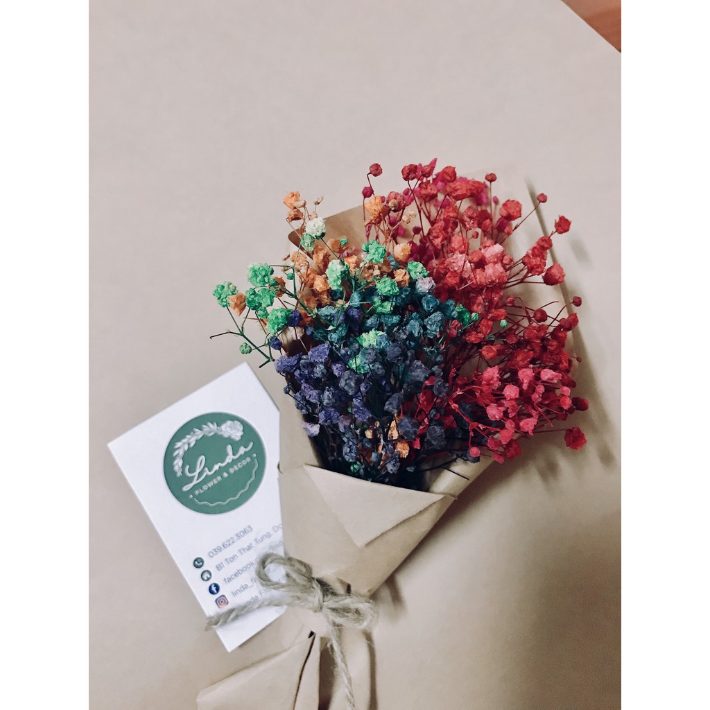 ❤️FREESHIP❤️ Bó hoa baby khô mini trang trí, chụp ảnh sản phẩm,...