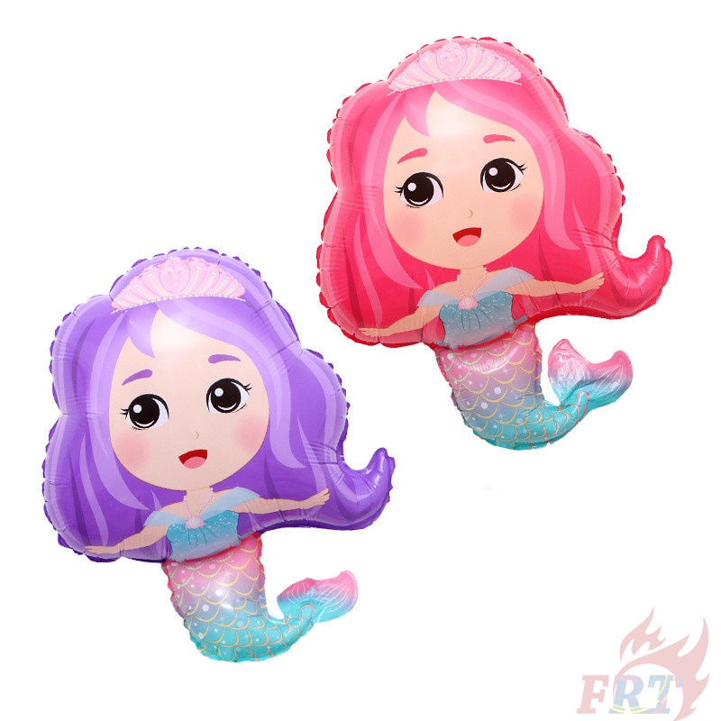 ♦ Trang Trí Tiệc - Bong Bóng ♦ 1 Bong Bóng Tráng Nhôm Hình Nàng Tiên Cá Dễ Thương Trang Trí Tiệc Sinh Nhật