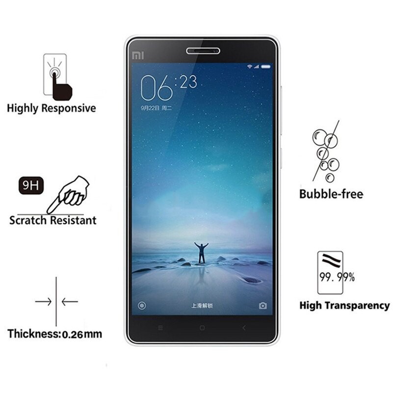 Kính Cường Lực Xiaomi MI 4c, MI 4i, Mi 4s có mài cạnh 2.5D