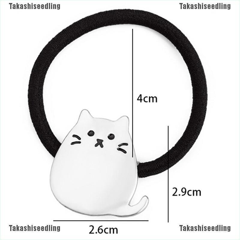 Dây Buộc Tóc Co Giãn Hình Mèo Dễ Thương