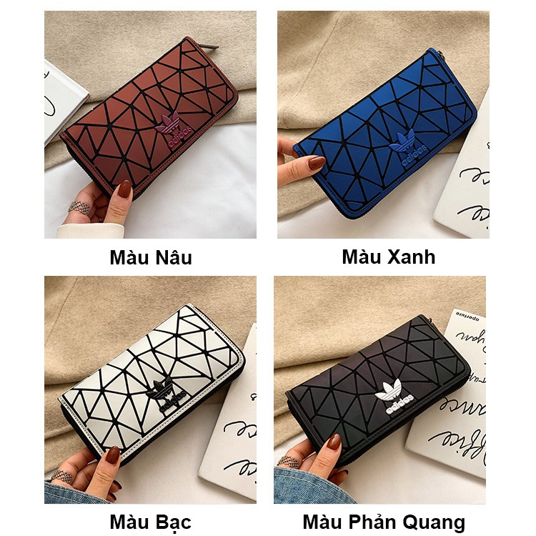 Ví cầm tay nữ phản quang ZADA chất liệu da pu chống nước thời trang clutch dự tiêc [Z1503]