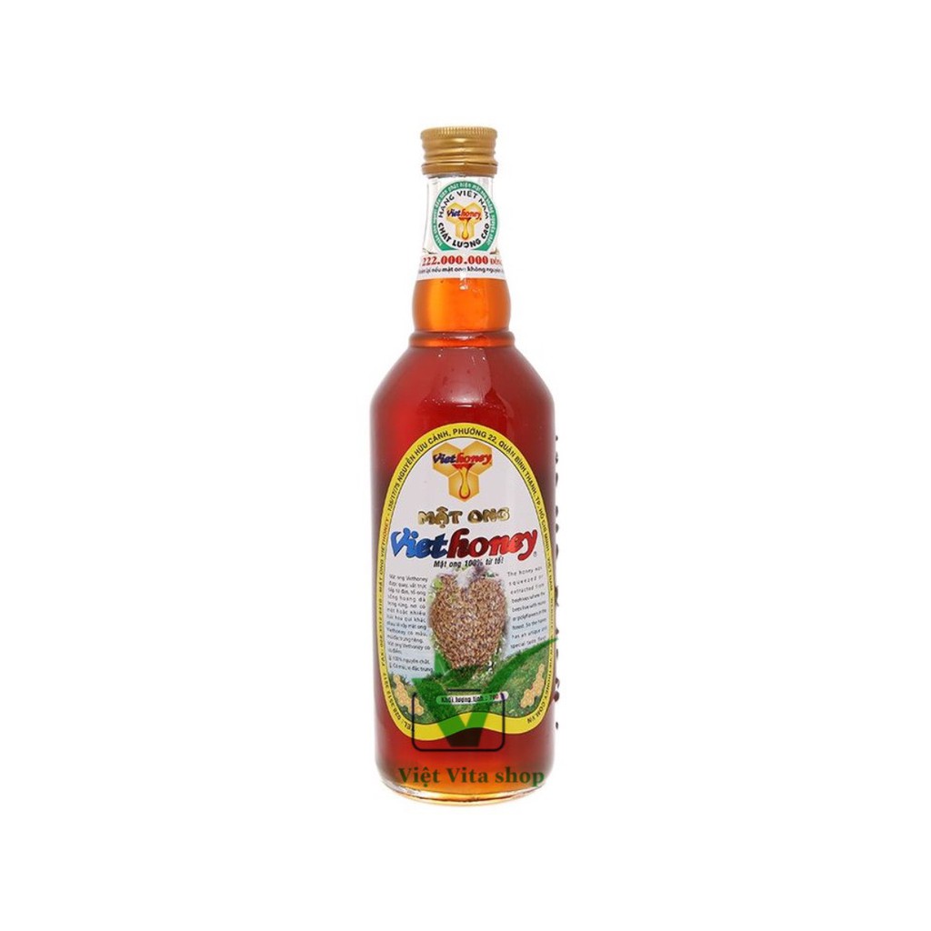 Mật ong hoa nhãn nguyên chất Việt Honey chai 700g  CHỈ CÓ SHIP NOW HOẢ TỐC