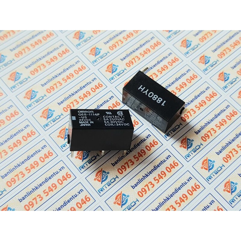 Rơ Le G6B-1114P-US Omron 24VDC 5A 4 chân