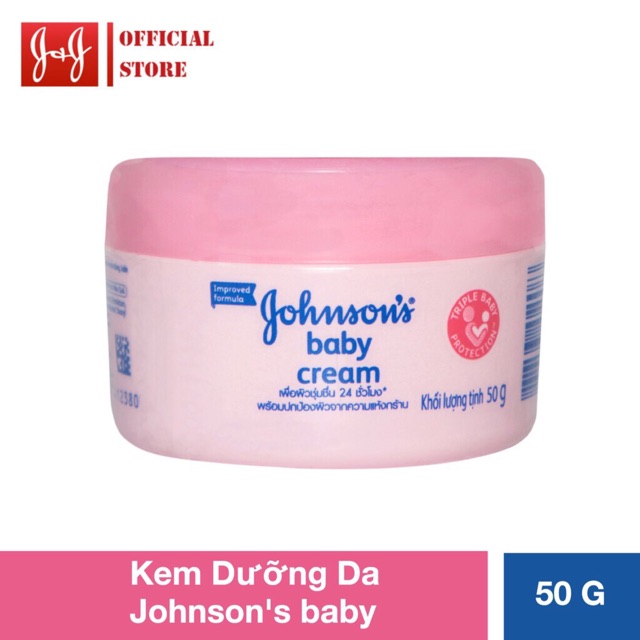 Kem dưỡng ẩm Johnson's baby 50g