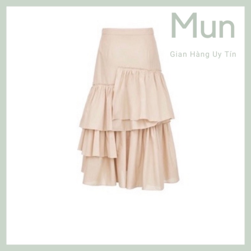 Chân Váy Vero Moda Xếp Ly Lớn Viền Bất Đối Xứng Cạp Cao Cho Nữ Hàng Auth Kèm Video Cận Chất