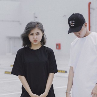 Áo thun trơn basic tay lỡ UNISEX Nam Nữ