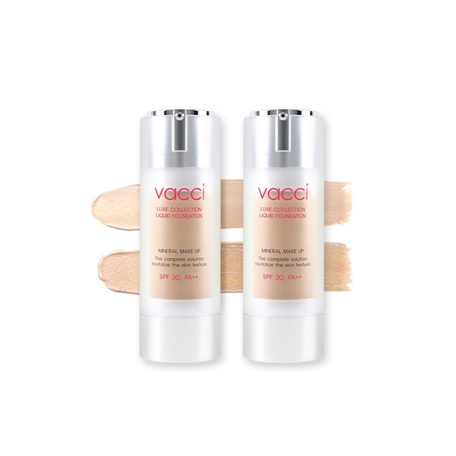 Kem nền trang điểm cao cấp kiểm soát dầu Vacci - LIQUID FOUNDATION