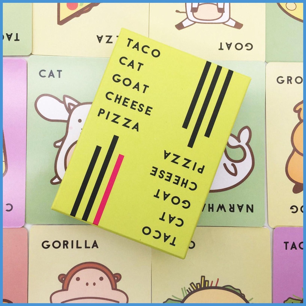 Bộ Thẻ Trò Chơi Taco Cat Goat Cheese Pizza Dành Cho Người Lớn Và Trẻ Em