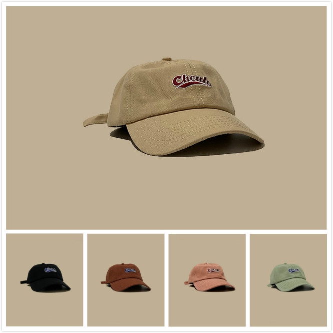 Mũ Lưỡi Trai Thêu Họa Tiết Màu Sắc Ngọt Ngào Phong Cách Cổ Điển Nhật Bản