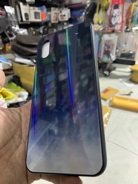 Ốp lưng xiaomi Redmi 9A kiểu kính dạ Quang lấp lánh