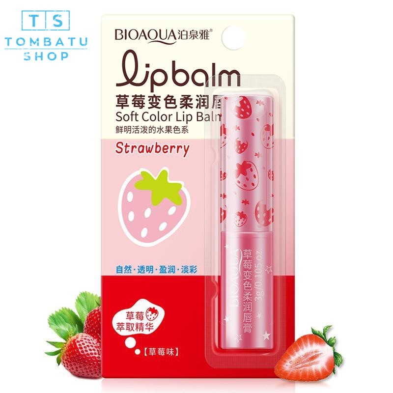 (Hàng Mới Về) Son Dưỡng Môi Chiết Xuất Dâu Tây Bioaqua Bqy9539 | BigBuy360 - bigbuy360.vn