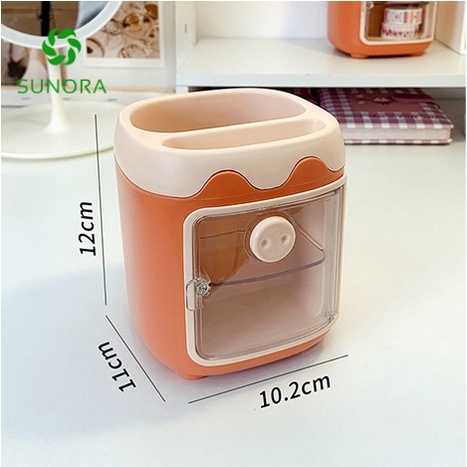 Hộp Bút Để Bàn Dễ Thương Hình Lợn Cute