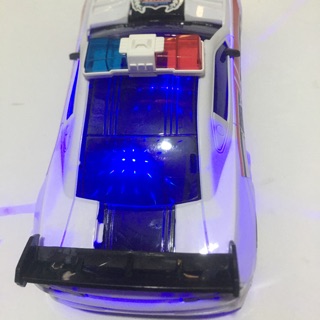 xe cảnh sát tự mở cửa đèn 3D