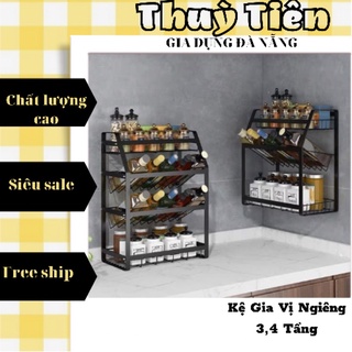 Kệ gia vị nghiêng 3 tầng - 4 tầng ~ sơn tĩnh điện