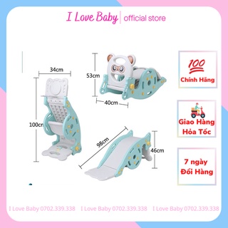 Cầu trượt cho bé cầu trượt bập bênh 3 trong 1