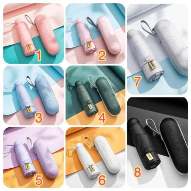 Ô, Dù Siêu Gấp Gọn Nano Chống Tia UV, Kèm Hộp Đựng Siêu Xinh
