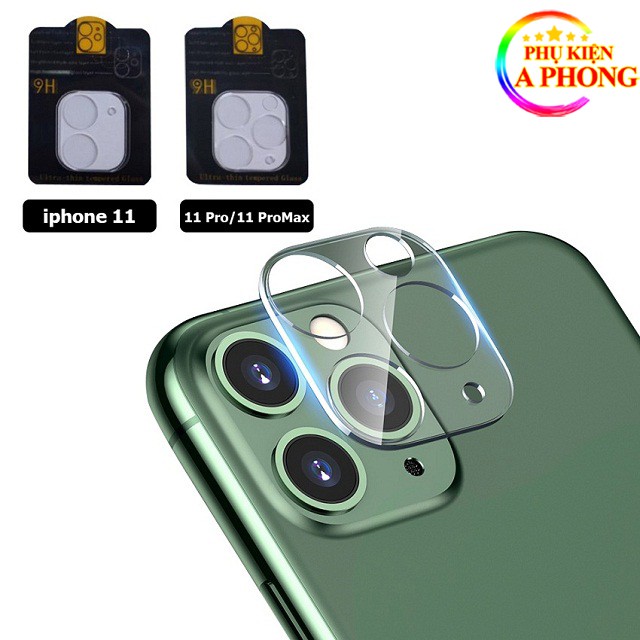 Kính Cường Lực Camera iPhone 11/11Pro/11ProMax/12/12Pro/ 12ProMax/ 13 / 13 Pro Max - Miếng dán bảo vệ Camera IP