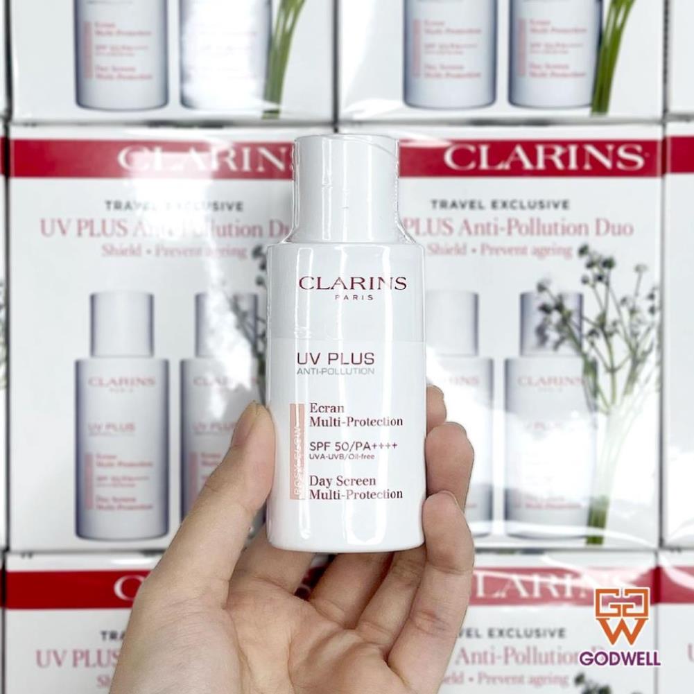 Kem chống nắng Clarins UV Plus SPF50 50ml màu Rosyglow 50ml - Donna.cosmetics