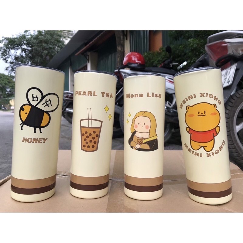 Binh giữ nhiệt con ong 650ml siêu đẹp