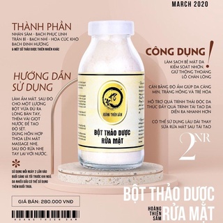 Bột Rửa Mặt Thảo Dược Hoàng Thiên Sâm 100g