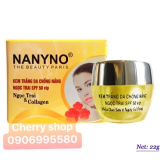 Kem Nanyno trắng da chống nắng đủ giấy hoá đơn