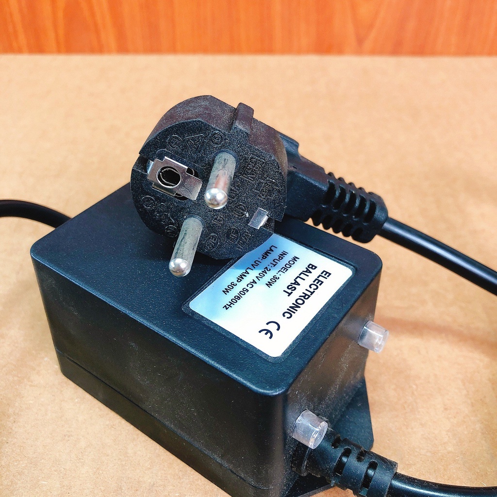 NGUỒN ĐÈN UV 30W AQUAPRO ⚡️ XẢ KHO ⚡️ - UV ADAPTER 30W - UV BALLAST 30W 220V/16A - 4 CHẤU DÀI 2M -  ĐÈN UV MÁY LỌC NƯỚC