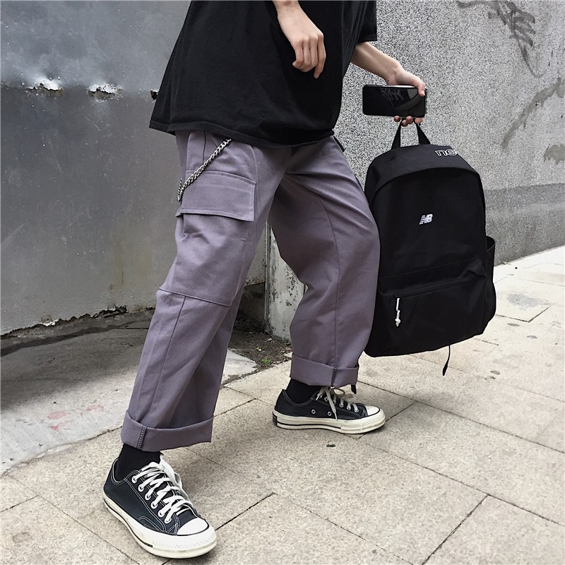 [ORDER] Quần kaki box pant quần tây túi unisex ulzzang oversize street style Hàn Quốc