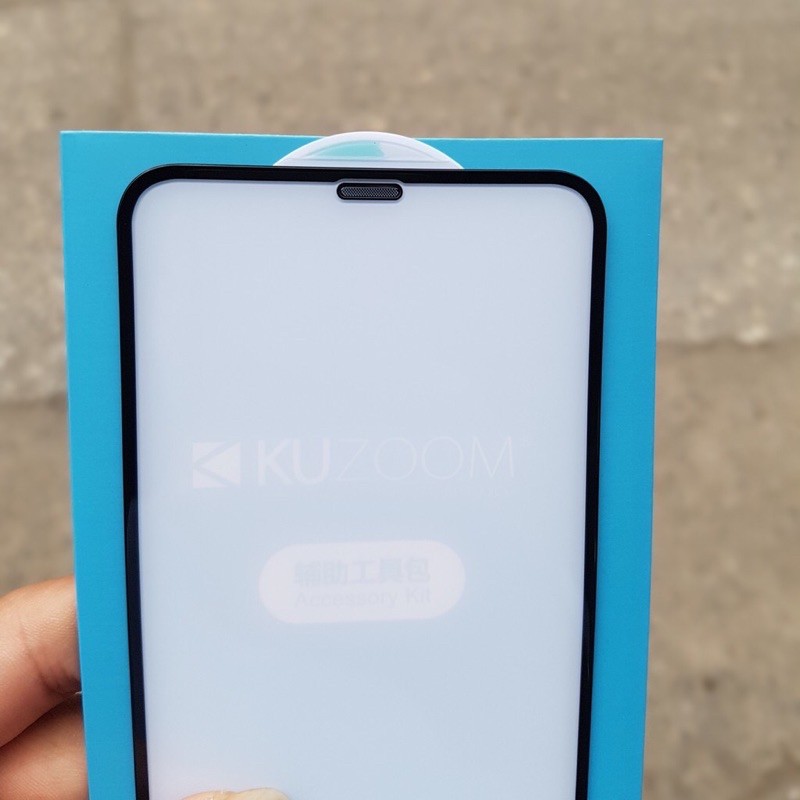 (iPhone7plus đến 12 Pro Max _Kính cường lực Kuzoom 9D chống bụi màn loa Full màn hình chính hãng
