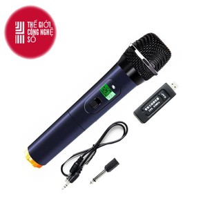 Micro karaoke không dây cho loa kéo daile / aige / zansong v12 màn hình lcd - hỗ trợ jack cắm 3.5mm và 6.5mm