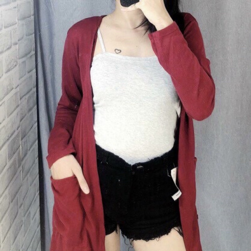 Áo KHOÁC CARDIGAN dáng dài phong cách hàn quốc thời trang thu đông
