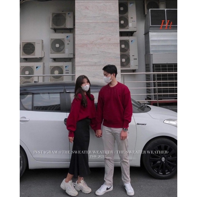 Áo swearter nỉ cotton tim nhỏ H2A588